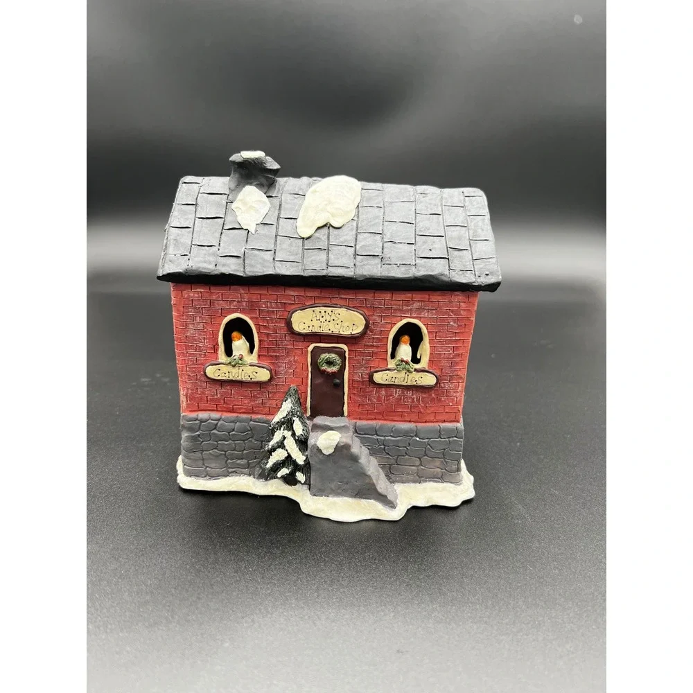 Dillards Trimmings Crazy Mountain Lighted House Amys Candle Shop XV9001 Village